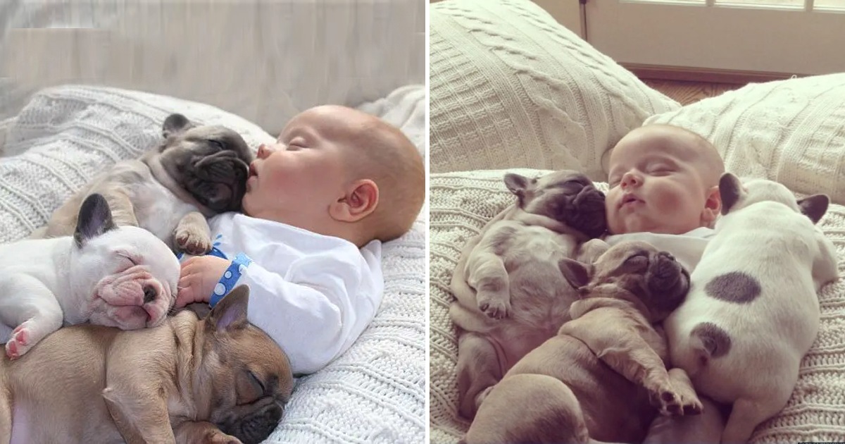 Adorable moments: Together taking care of a precious boy while his mother is away…