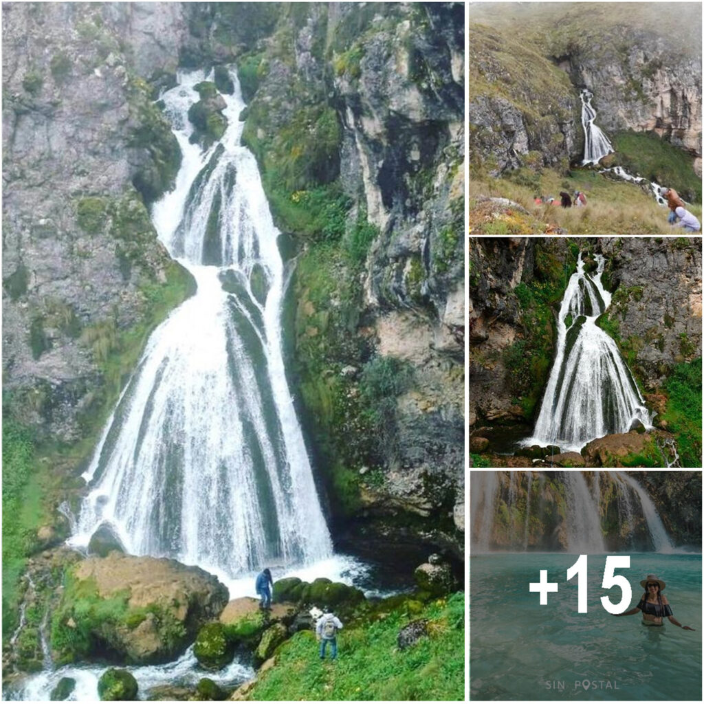 Newly Found Waterfall in Peru Resembles a Bride in a Wedding Dress and Veil