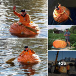 He Grew a 1.364-Pound Pumpkin and Turned It into a Boat