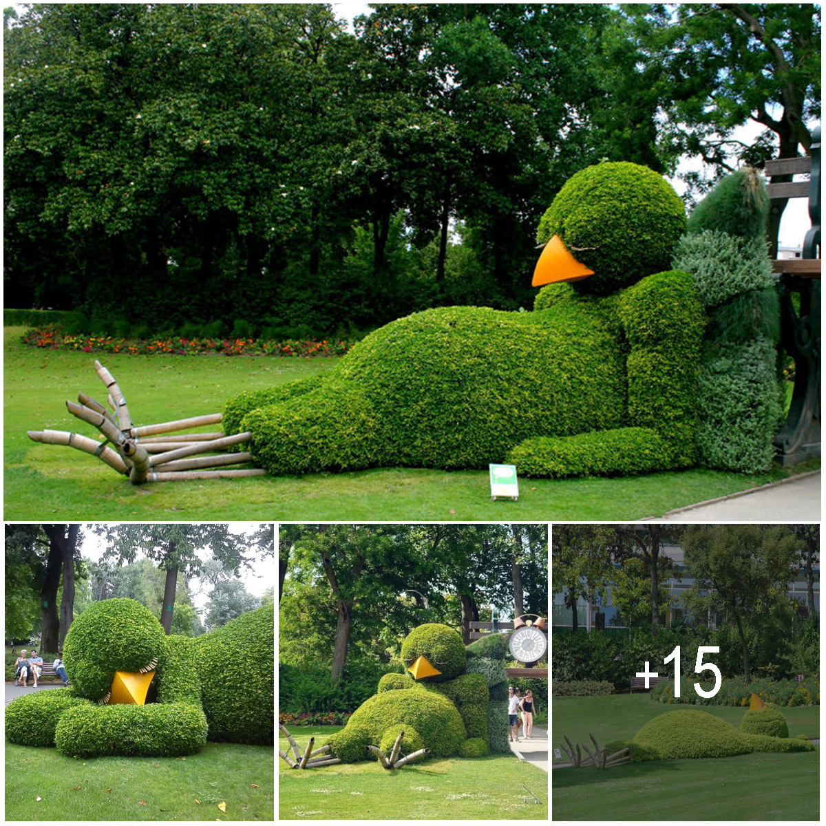 So Cute! The Artist Ingeniously Turns Foliage into Sleepy Baby Birds