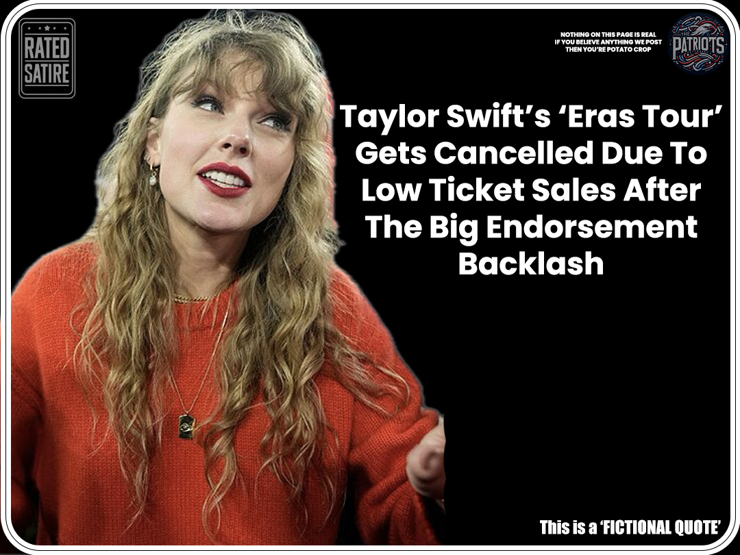 Taylor Swift Halts Eras Tour Amid Endorsement Backlash, “We Were Only Able to Sell 2,300 Tickets”.