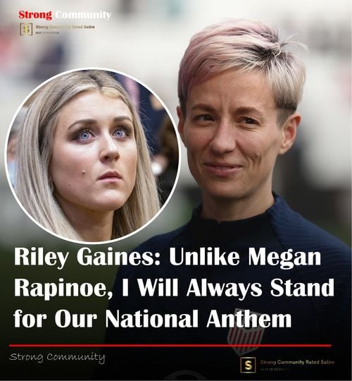 “Unlike Megan Rapinoe, I will always stand when I hear our National Anthem.