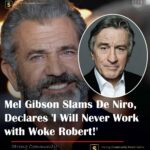 Mel Gibson has openly criticized fellow acting legend Robert De Niro, labeling him as “woke” and vowing never to work with him S-News