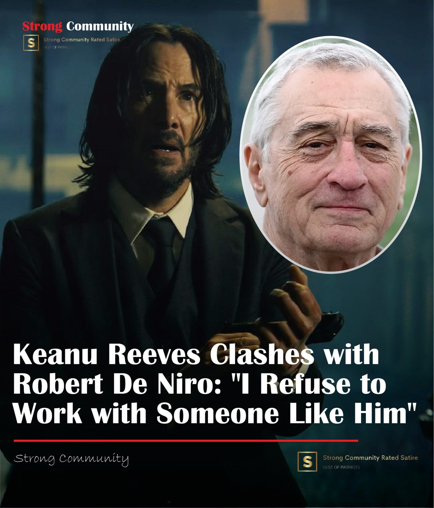 Keanu Reeves has consistently turned down roles with Robert De Niro. “I’ve had several opportunities to work with him and turned them all down,” Reeves admitted. “A brief but revealing encounter at an industry event years ago showed me all I needed to know. He’s not a good person