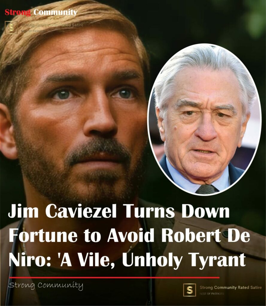 Jim Caviezel reportedly turned down a huge sum to work with Robert De Niro, calling him “a vile, unholy tyrant” to underscore the gravity of his decision.