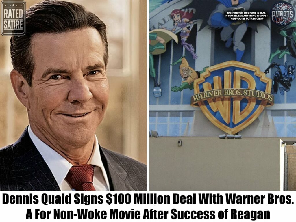 Dennis Quaid Signs $100 Million Deal With Warner Bros. A For Non-Woke Movie After Success of Reagan