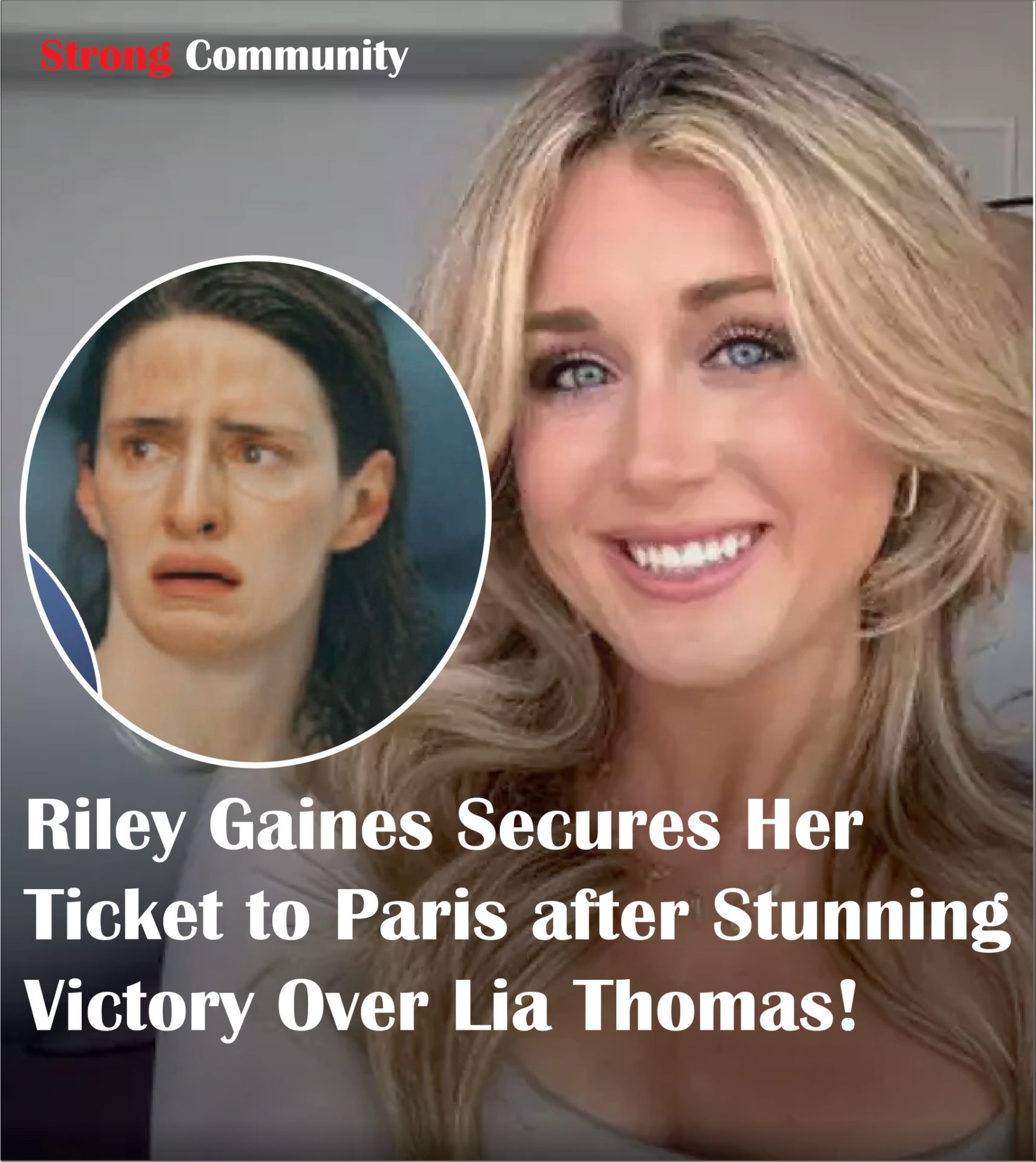 Against All Odds “Underdog Triumph: Riley Gaines Soars to Paris After Defying the Odds and Clinching the Final Spot on the US Olympic Women’s Swimming Team! Congratulations, Riley!”