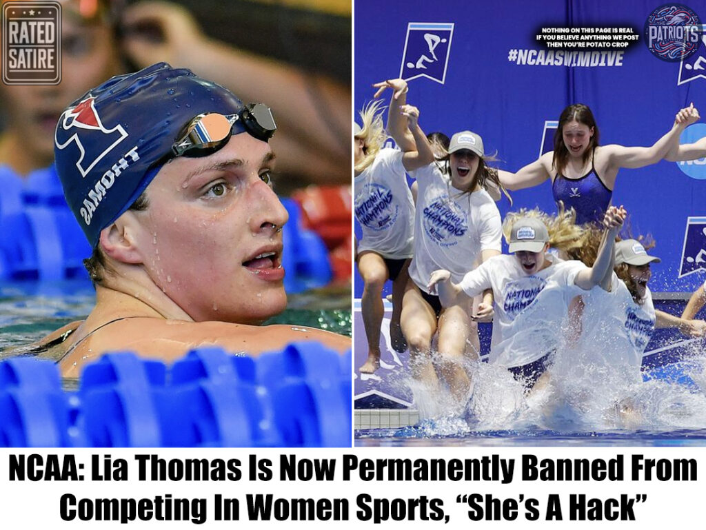 Breaking: Lia Thomas Banned From Participating In Women’s Sports, “She Doesn’t Fit”