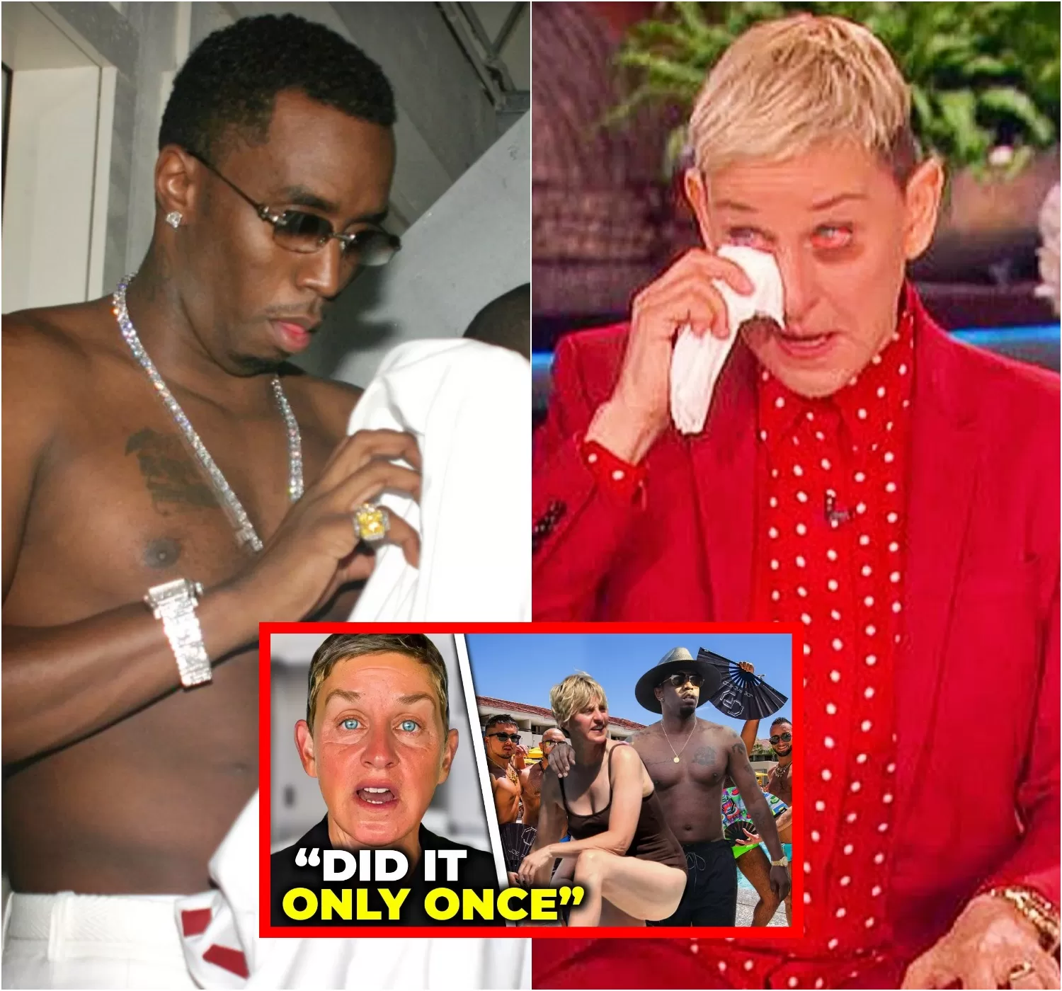 Unbelievable: Ellen DeGeneres Goes Wild as Shocking Footage from Diddy’s Party Surfaces! (VIDEO)