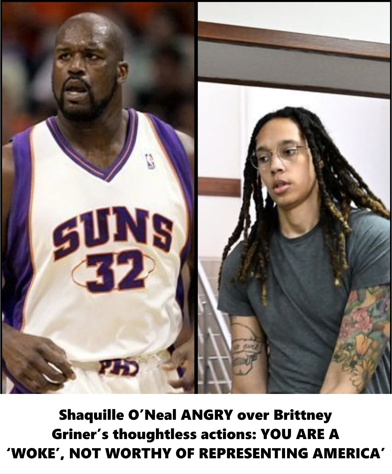 Shaquille O’Neal ANGRY over Brittney Griner’s thoughtless actions: YOU ARE A ‘WOKE’, NOT WORTHY OF REPRESENTING AMERICA’ – USA News Spotlight