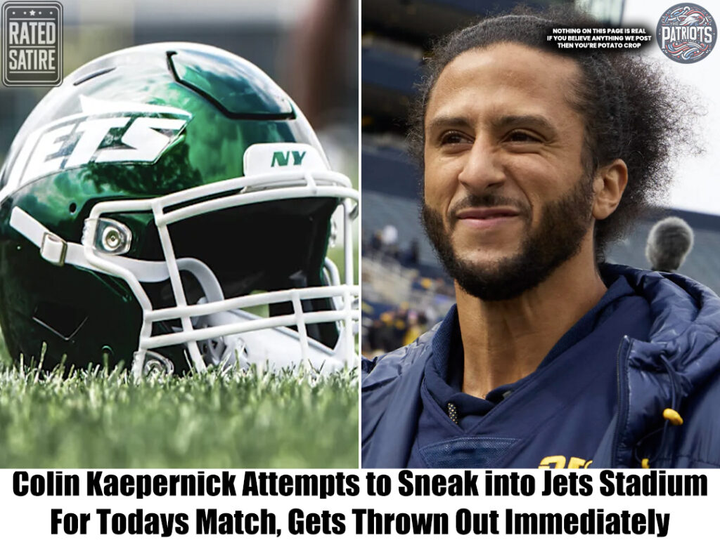 Colin Kaepernick Caught Sneaking into Jets’ Stadium, Gets Kicked Out Immediately.