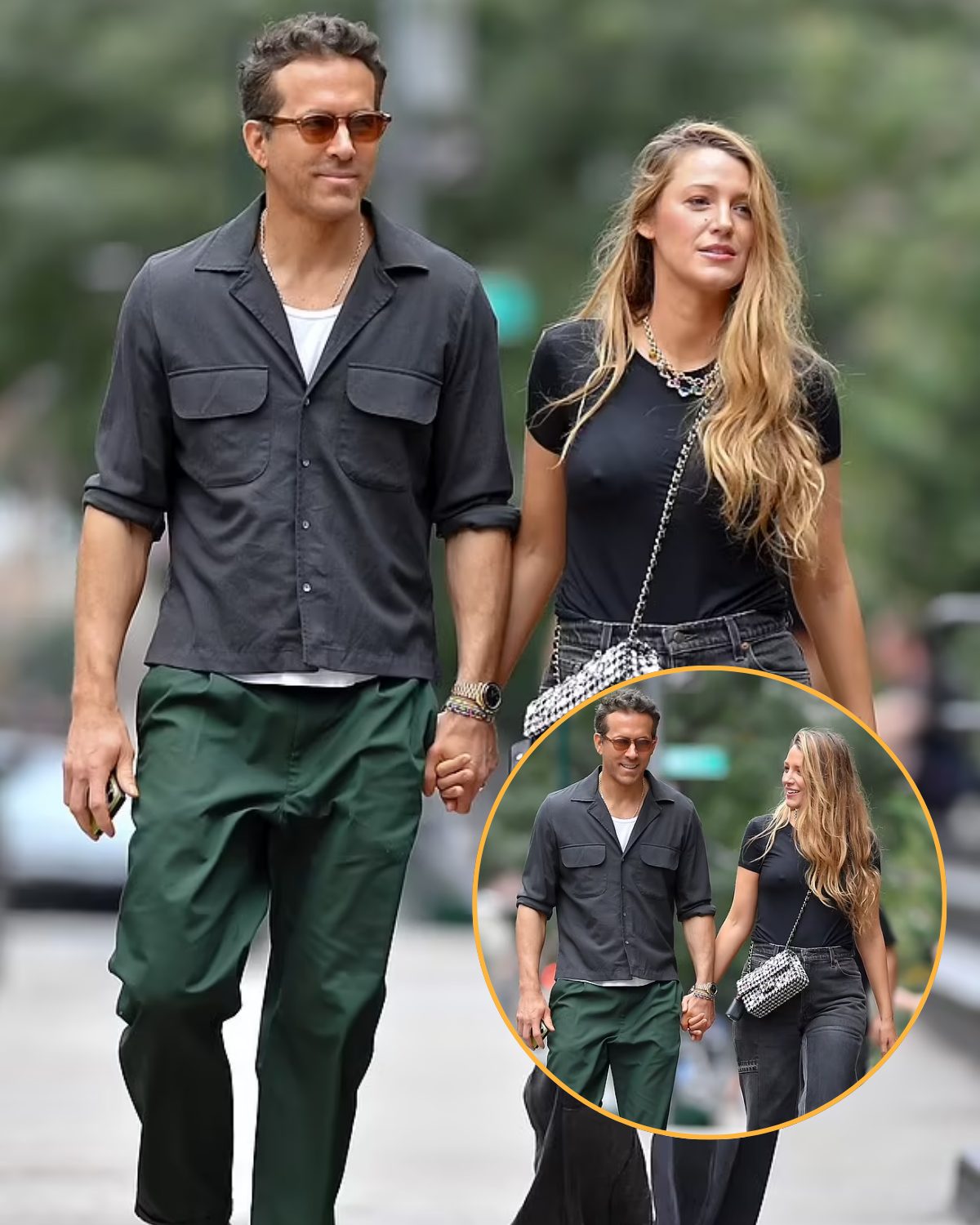 Blake Lively and Ryan Reynolds were spotted holding hands affectionately on the streets of NYC amid It Ends With Us drama.