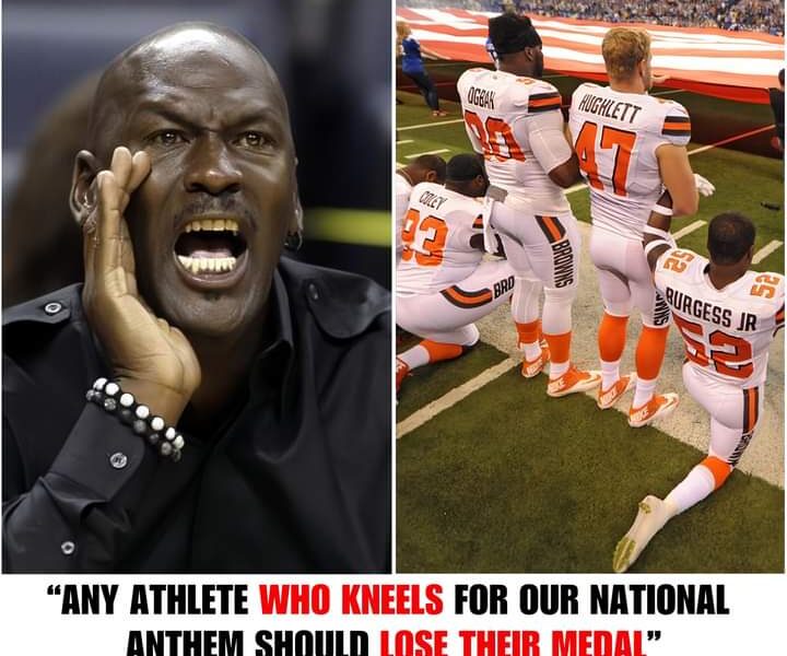 Michael Jordan’s Stormy Statement: “Any Athlete Who Kneels During the National Anthem Should Lose His Medal”.