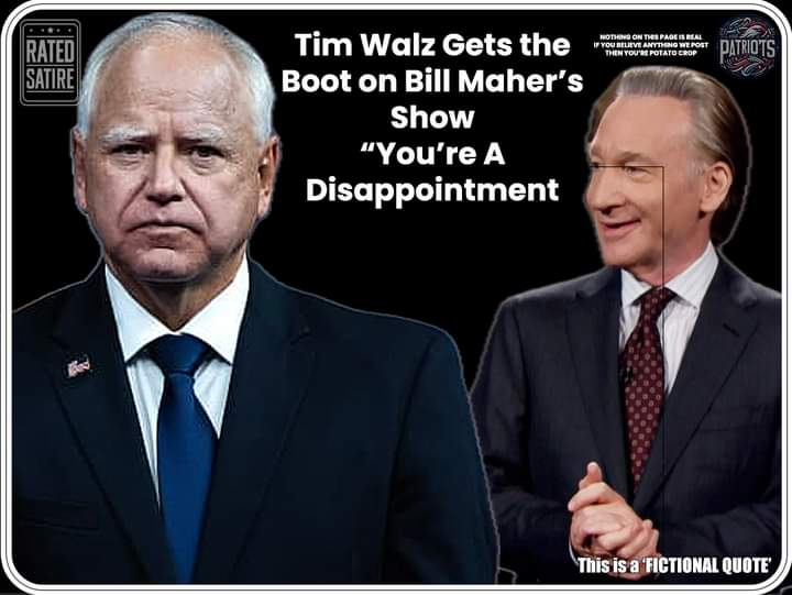 Maher Confronts Tim Walz, Ends Interview with Brutal Takedown Satire