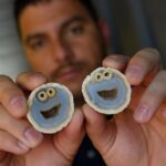 Incredibly Rare Agate Rock Resembles Cookie Monster from Sesame Street