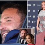 Ben Affleck grins in LA as Jennifer Lopez jets off to their film premiere where she admits: ‘I’m a bad picker’