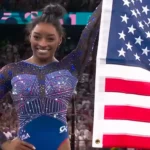 Simone Biles wins all-around gold at Olympics with floor routine set to Taylor Swift song