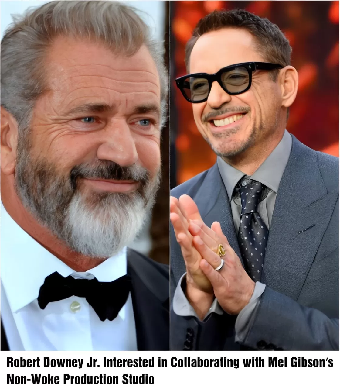 Robert Downey Jr. Leaves Hollywood to Join Mel Gibson’s New Un-Woke Film Production Studio.