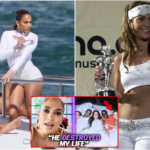 Caught on camera: Jennifer Lopez enjoys a cozy day on a yacht with two young companions!… looking at the outfit we can immediately think of PARTY WH…