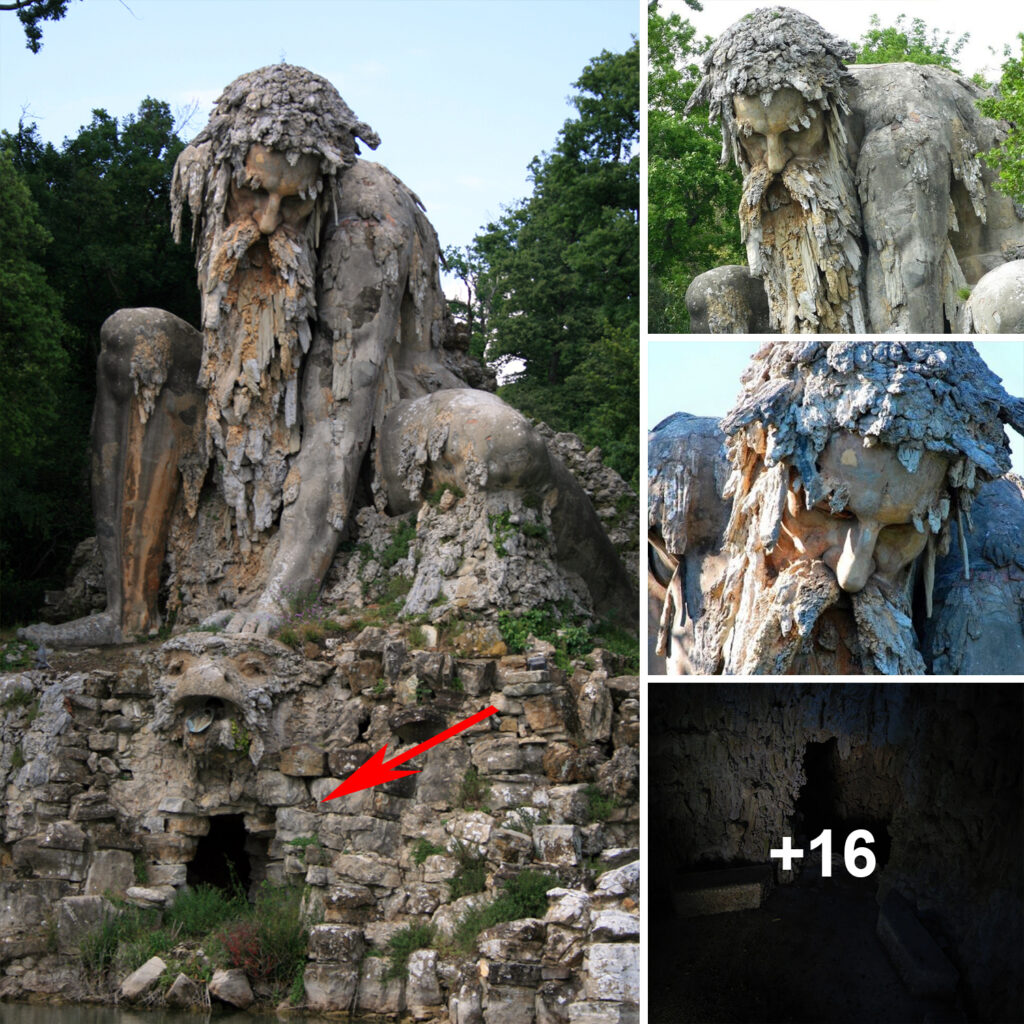 A colossal 16th-century sculpture in Florence, Italy, hides entire rooms within