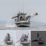 Unforgettable Footage of a Giant Humpback Whale Breaching Next to a Fishing Boat