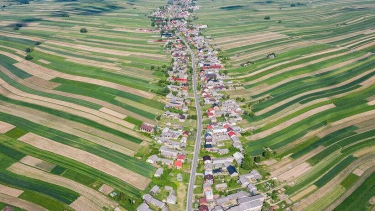 The Charming Polish Village Where All 6,000 Residents Call the Same Street Home.