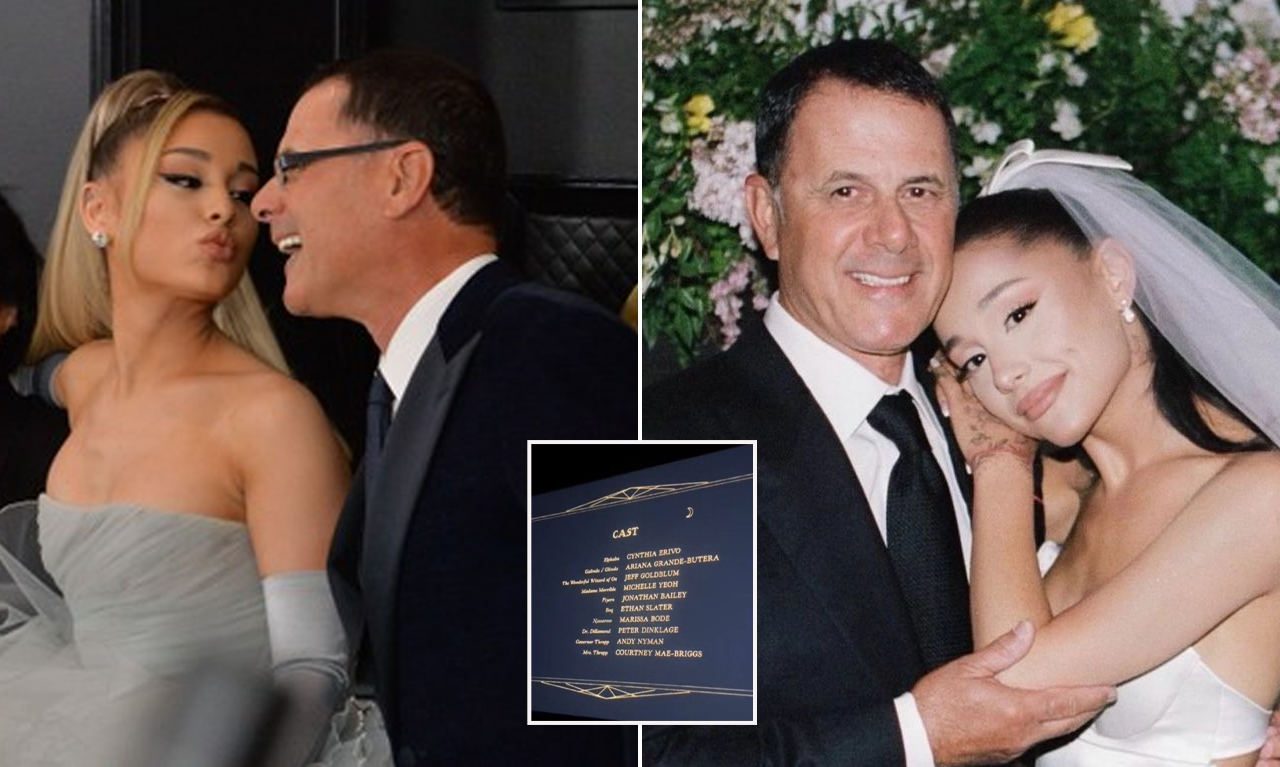 Ariana Grande revealed that when her father (Edward Butera) saw Ari using his name in the credits of Wicked, Ari also…